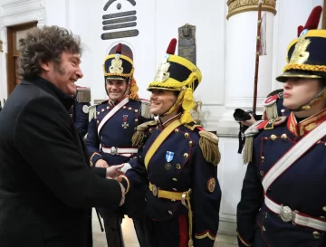 Javier Milei participó del homenaje al General José de San Martín