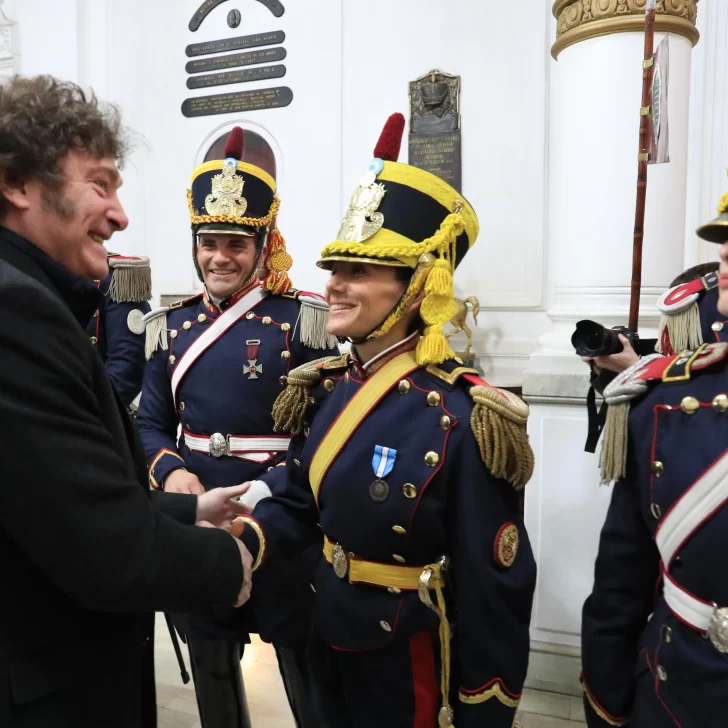 Javier Milei participó del homenaje al General José de San Martín