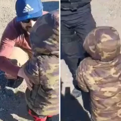 Encontraron a un nene de dos años caminando solo por la ruta 