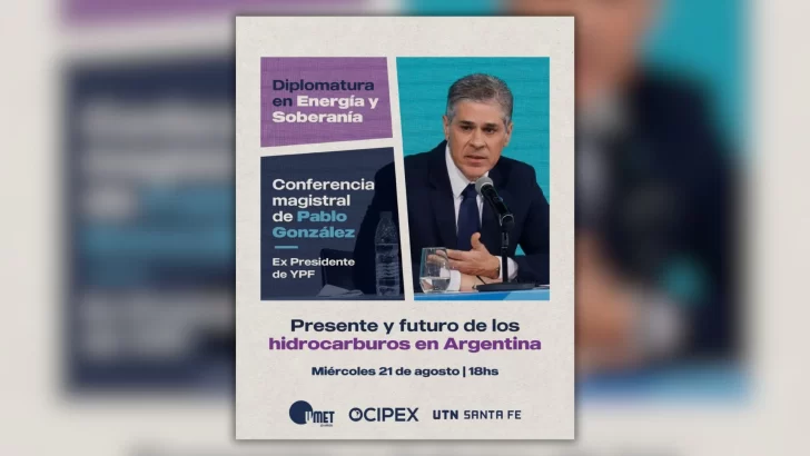 Pablo González, ex presidente de YPF, disertará sobre el futuro de los hidrocarburos en Argentina