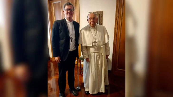 El papa Francisco recibió en el Vaticano al arzobispo de Buenos Aires, Jorge García Cuerva