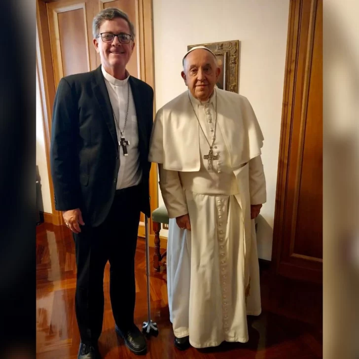 El papa Francisco recibió en el Vaticano al arzobispo de Buenos Aires, Jorge García Cuerva