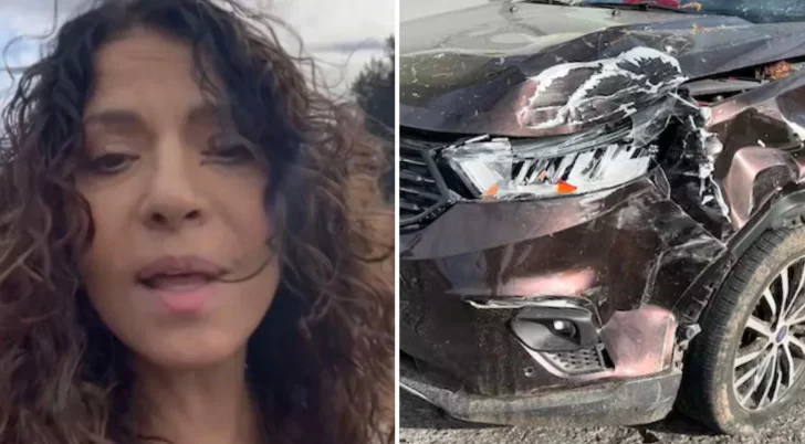 Patricia Sosa sufrió un accidente de tránsito en Panaméricana: “Una camioneta voló por el aire”