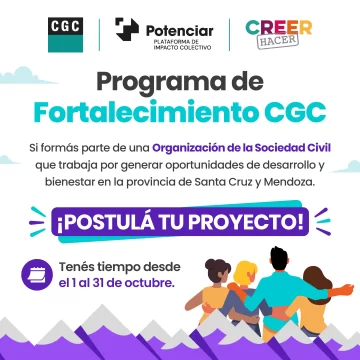 CGC abre convocatoria para proyectos sociales en Santa Cruz