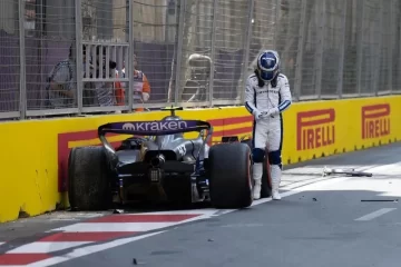 Así fue el choque de Franco Colapinto en las prácticas del Gran Premio de Azerbaiyán de F1