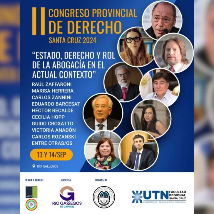 Así es el cronograma completo del II Congreso de Derecho en Santa Cruz