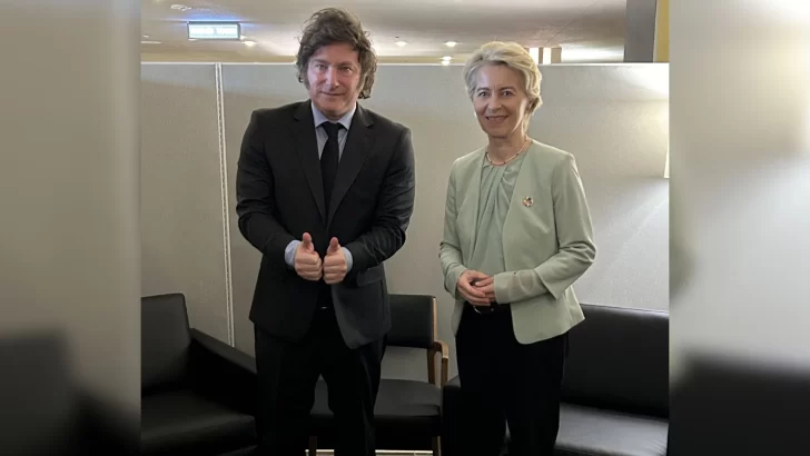 Javier Milei se reunió con con la comisionada de la Unión Europea, Ursula von der Leyen