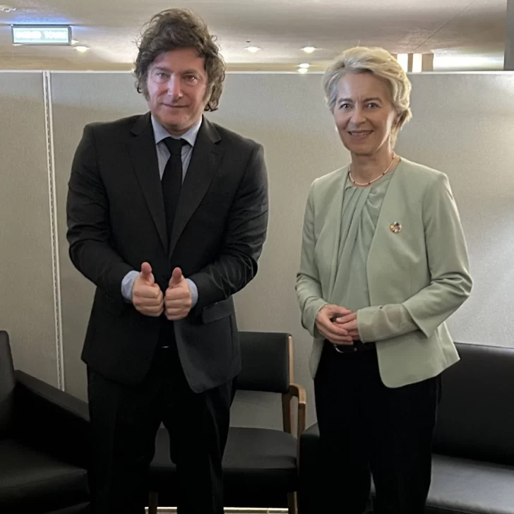 Javier Milei se reunió con con la comisionada de la Unión Europea, Ursula von der Leyen