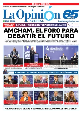 Tapa Especial de La Opinión Austral: Amcham, el foro para debatir el futuro