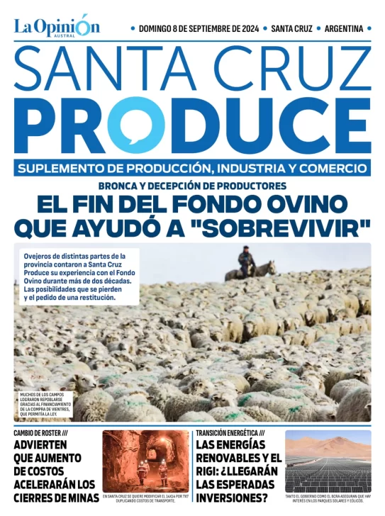 Tapa Suplemento especial de Santa Cruz Produce: El fin del fondo ovino que ayudó a “sobrevivir”