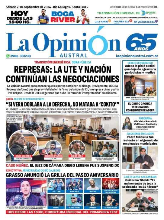 Privatización de ENARSA: incertidumbre sobre el futuro de las represas Néstor Kirchner y Jorge Cepernic