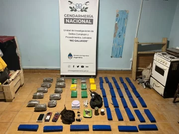 Histórico golpe al narcotráfico en Río Gallegos: secuestraron 8 kilos de cocaína y 35 de marihuana