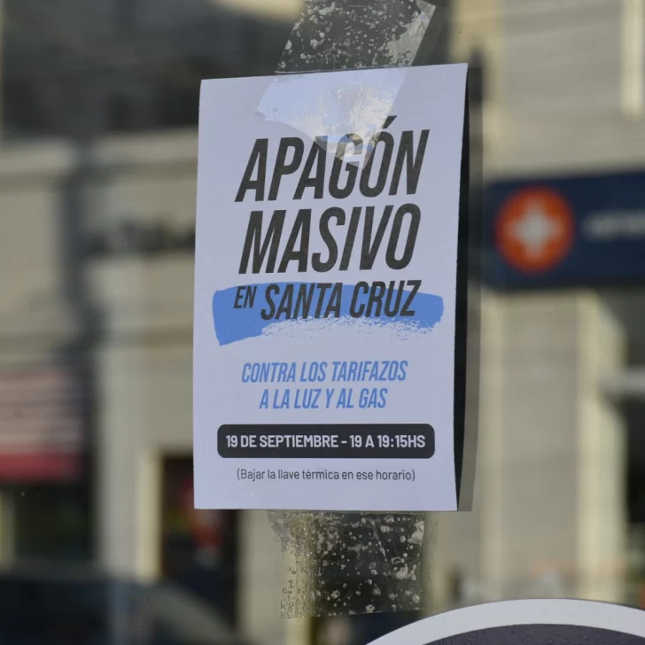 Comercios de Río Gallegos se suman al “apagón masivo” en protesta por el tarifazo de luz y gas