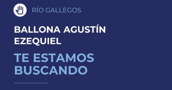 Buscan a un joven desaparecido en Río Gallegos
