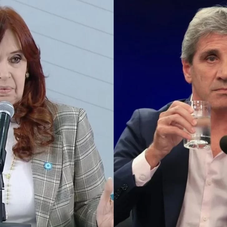 Cristina Kirchner cruzó a Caputo: “Si está fracasando otra vez, hágase cargo y no se enoje con nosotros”