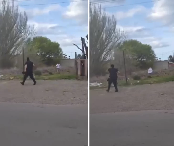 Video. Así detuvieron al joven que amenazó a su mamá con un arma y huyó a Caleta Olivia