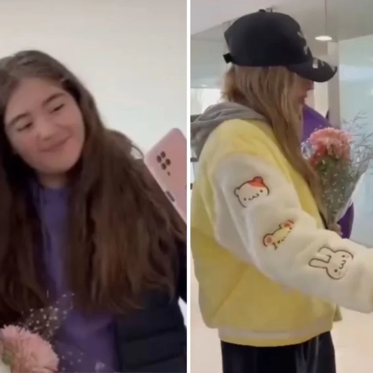 Fans recibieron a Julieta Poggio en el aeropuerto de Río Gallegos 