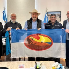 Othar Macharashvili recibió al ex comandante que homenajea a la tripulación del ARA San Juan