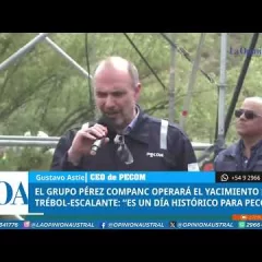 “Es un día histórico para PECOM”, dijo el CEO de PECOM, Gustavo Astie