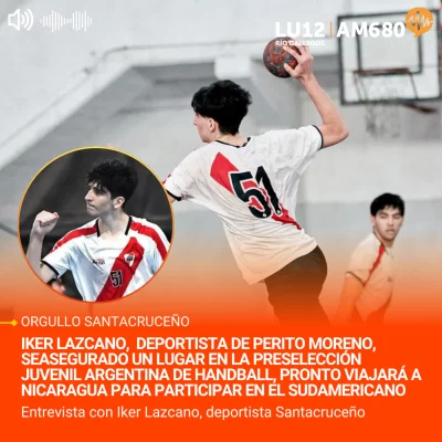 El santacruceño Iker Lazcano logro un lugar en la preselección juvenil de handball