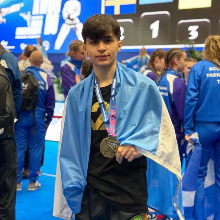 Marco Rizzo, tricampeón mundial de taekwondo: un orgullo santacruceño en Mar del Plata