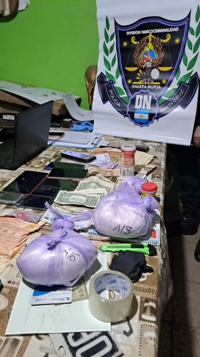 Golpe al narcotráfico: secuestraron más de medio kilo de cocaína, dólares y balas