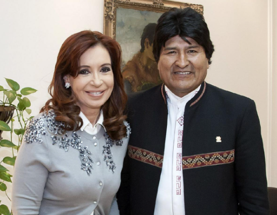 Cristina Kirchner se solidarizó con Evo Morales por el “criminal atentado” que sufrió