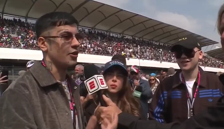 Bizarrap, Nicki Nicole y Duki fueron a alentar a Franco Colapinto en el GP de México de F1