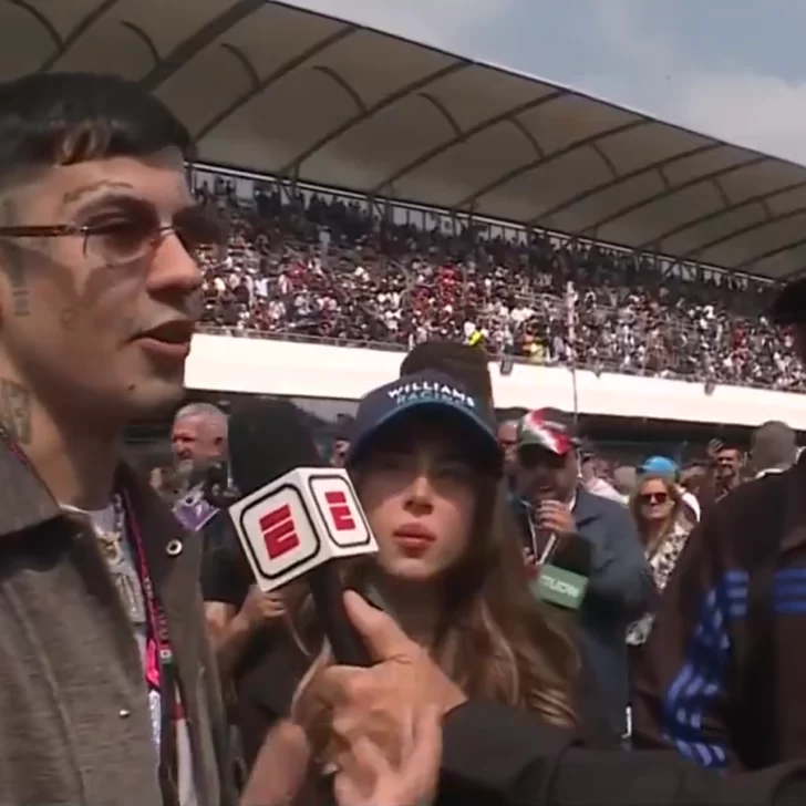 Bizarrap, Nicki Nicole y Duki fueron a alentar a Franco Colapinto en el GP de México de F1