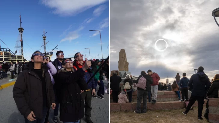 Cobertura Especial de La Opinión Austral: El eclipse solar en Puerto San Julián fue una fiesta astronómica y turística