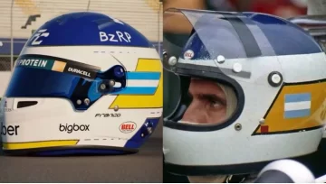 Colapinto utilizará un casco en homenaje a Carlos Reutemann: la reacción de la hija de Lole