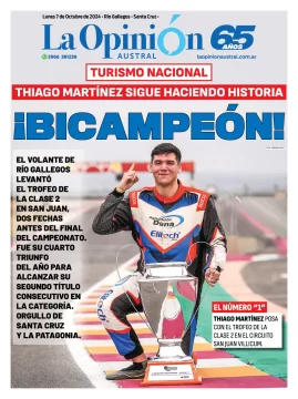 Tapa Especial de La Opinión Austral: ¡Bicampeón!