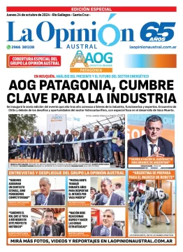 Tapa Especial de La Opinión Austral: AOG Patagonia, cumbre clave para la industria