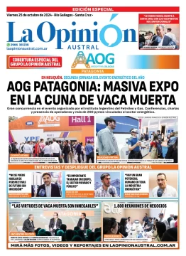 Tapa Especial de La Opinión Austral: AOG Patagonia, masiva expo en la cuna de Vaca Muerta