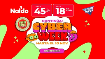 Cyber Week en Naldo: descuentos increíbles hasta el domingo