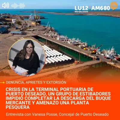 Puerto Deseado en crisis: pérdidas millonarias y tensión por bloqueos de un grupo minoritario