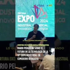 Mario Pergolini habló sobre la IA en los medios en la 10° Expo Industrial de Comodoro