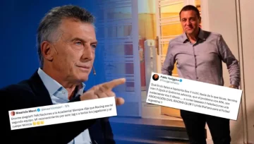 Mauricio Macri felicitó a Racing por el título y lo tacharon de “falso e hipócrita” 