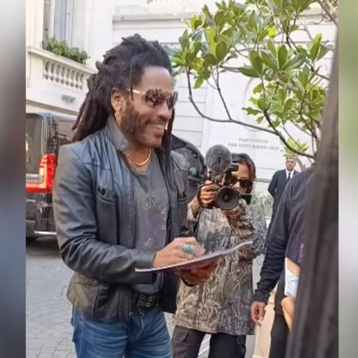 Emprendedor de Río Gallegos conoció a Lenny Kravitz