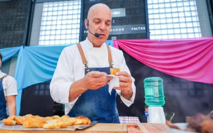 El reconocido chef Santiago Giorgini desplegó todo su talento en Río Gallegos