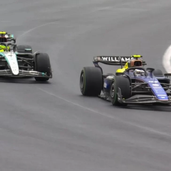 Video. La increíble maniobra con la que Franco Colapinto sobrepasó a Lewis Hamilton en el GP de Brasil