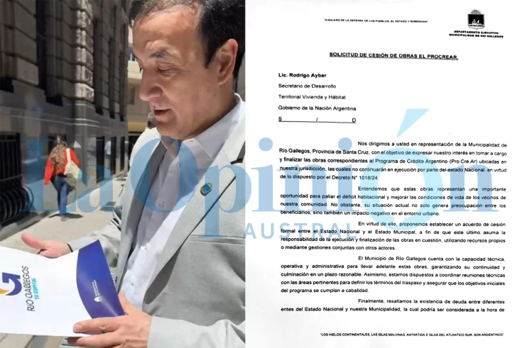 Pablo Grasso solicitó a Nación las viviendas del Procrear para que el Municipio las finalice