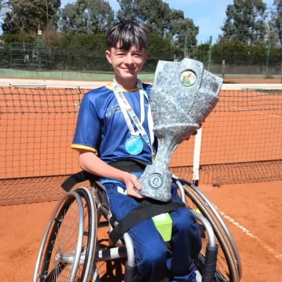 Ian Davidson: de Río Gallegos al tenis adaptado internacional, una historia de superación