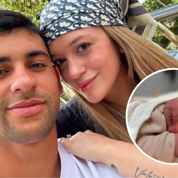Nació Lucy, la segunda hija de Cuti Romero y Karen Cavaller: la tierna foto en medio del partido de la Selección Argentina