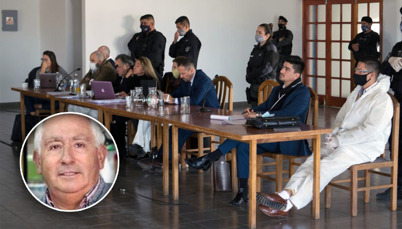  Los acusados en el juicio del 2021 y la víctima. FOTO: LA OPINIÓN AUSTRAL