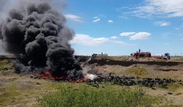 Las penas y multas por quemar de cubiertas en Río Gallegos y Santa Cruz Las penas y multas por quemar de cubiertas en Río Gallegos y Santa Cruz