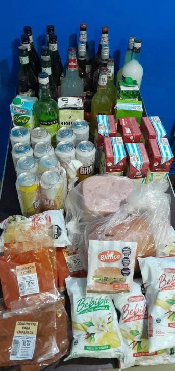 Robó alimentos y bebidas alcohólicas de un comercio, lo allanaron y quedó detenido