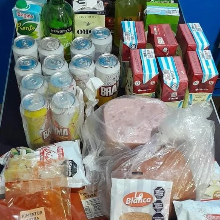 Robó alimentos y bebidas alcohólicas de un comercio, lo allanaron y quedó detenido