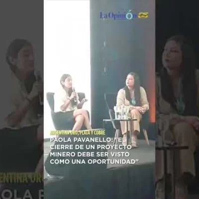 Paola Pavanello destacó que el cierre de un proyecto minero es “una oportunidad”