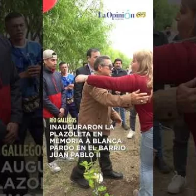 Inauguraron una plaza en memoria de Blanca Pardo